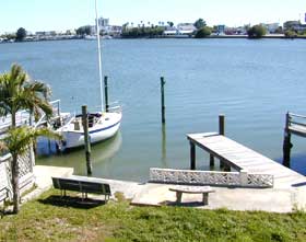 waterfront home boat dock pinellas county florida