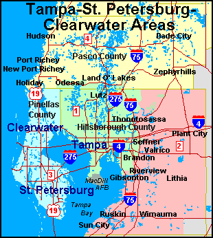 tampa bay maps pinellas county maps