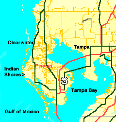 tampa bay waterfront map condo townhome locations